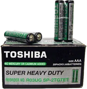 Toshiba батерии R03, алкални